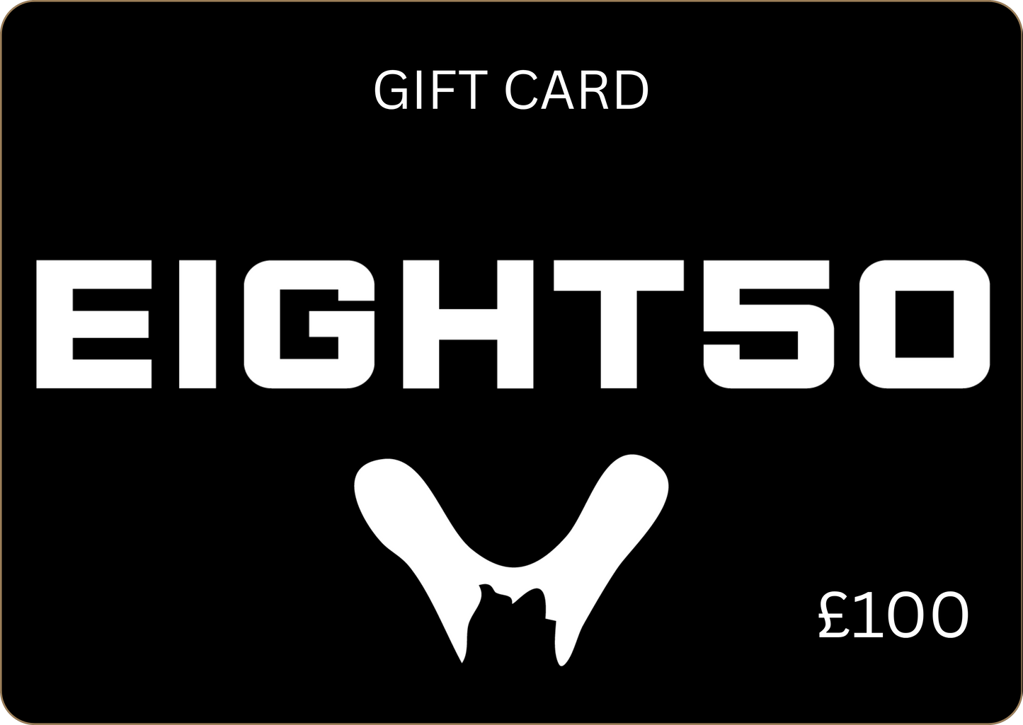 EIGHT50 £100 Gift Card - Premium Weightlifting Apparel